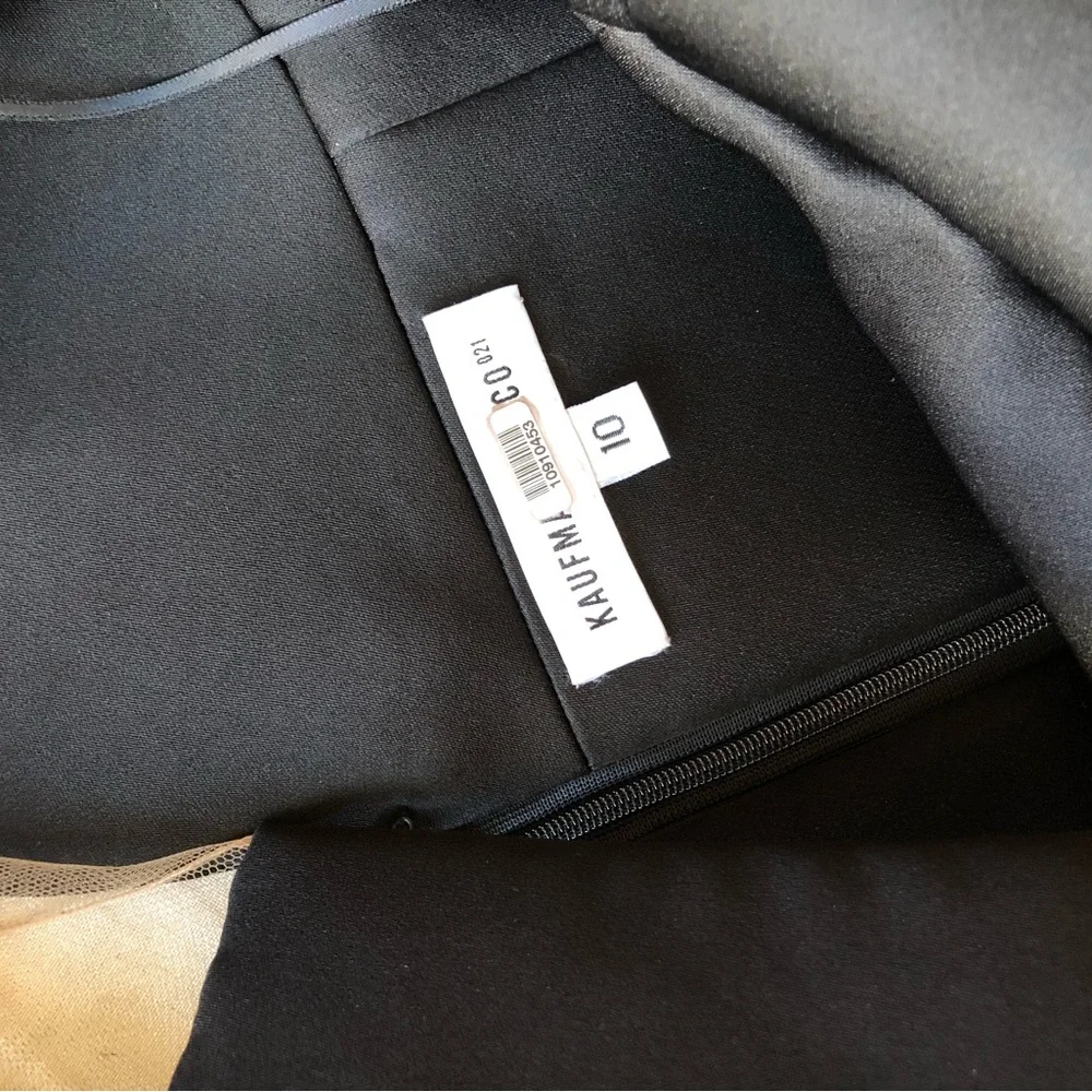 KAUFMANFRANCO Onyx Black Cocktail Dress - Picture 9 of 10